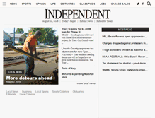 Tablet Screenshot of marshallindependent.com